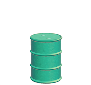Aquamarine Metal drum