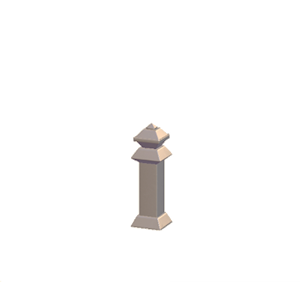 Beige Metal fencing