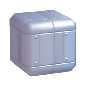 Cyan Metal wall