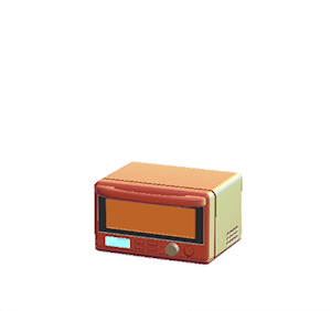 Red Microwave oven
