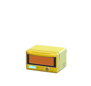 Yellow Microwave oven
