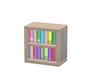 Beige Mini bookcase