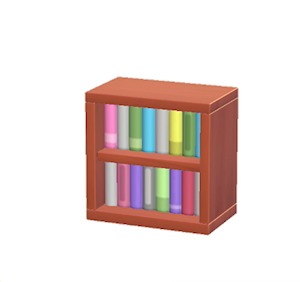Red Mini bookcase