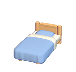 Navy Mini plain bed