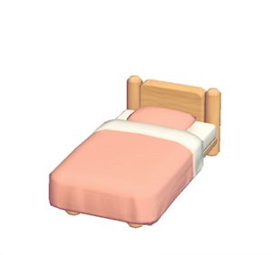 Red Mini plain bed