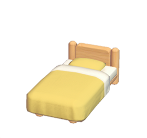 Orange Mini plain bed