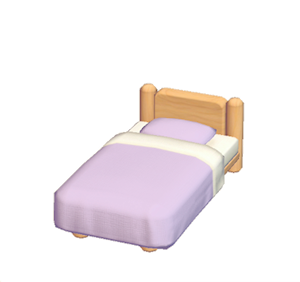 Purple Mini plain bed