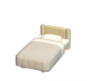 Brown Mini plain bed