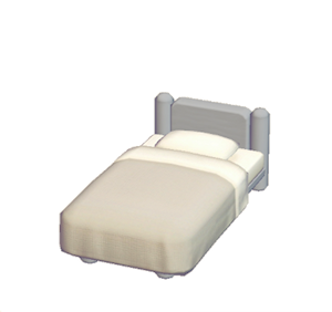Black Mini plain bed