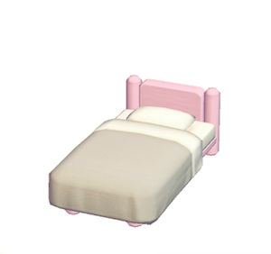 Pink Mini plain bed