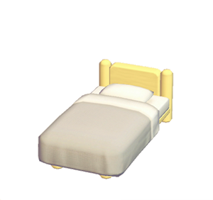 Yellow Mini plain bed