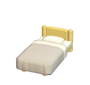 Orange Mini plain bed