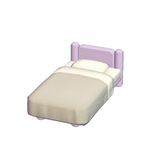 Purple Mini plain bed