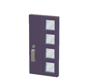 Plum Modern door