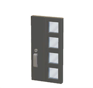 Black Modern door