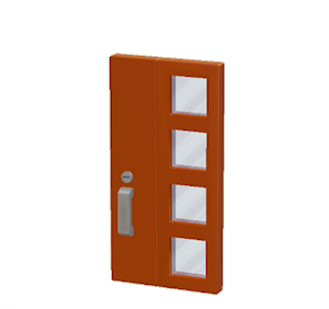 Red Modern door