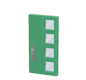 Aquamarine Modern door