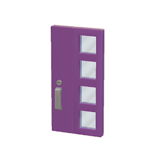 Purple Modern door
