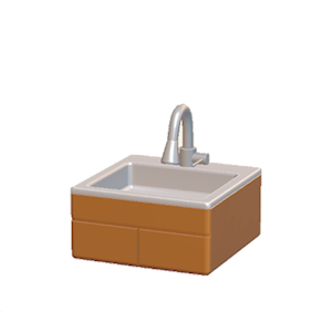 Brown Modern sink