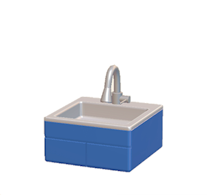 Navy Modern sink