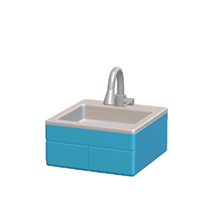 Blue Modern sink