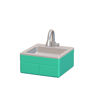 Aquamarine Modern sink