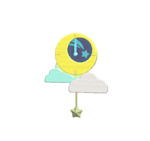Lime Moon clock
