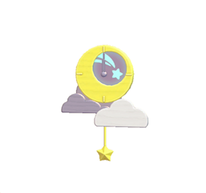 Plum Moon clock