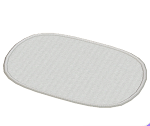 None Oblong rug