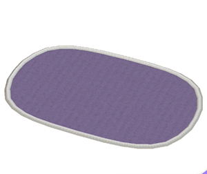 Plum Oblong rug