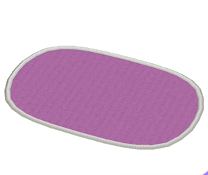 Purple Oblong rug