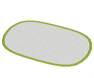 Lime Oblong rug