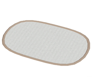 Beige Oblong rug