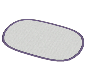 Plum Oblong rug