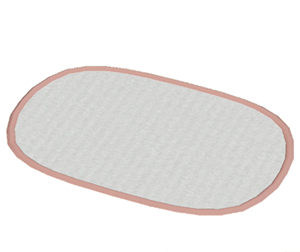 Pink Oblong rug