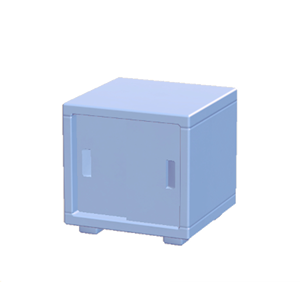 Cyan Office cabinet