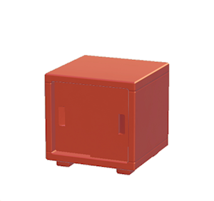 Red Office cabinet