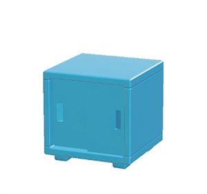 Blue Office cabinet