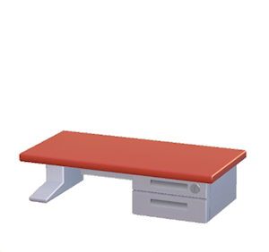 Red Office desk