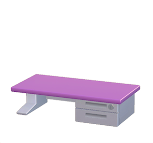 Purple Office desk