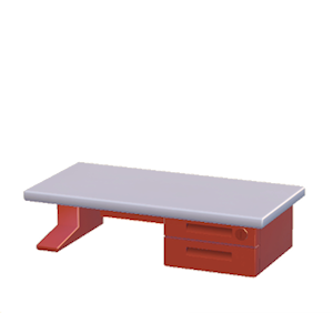 Red Office desk