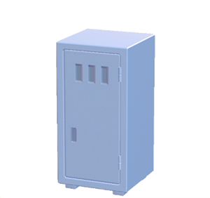 Cyan Office locker