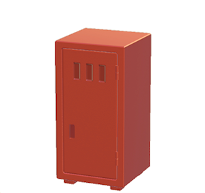 Red Office locker