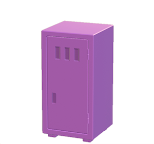Purple Office locker