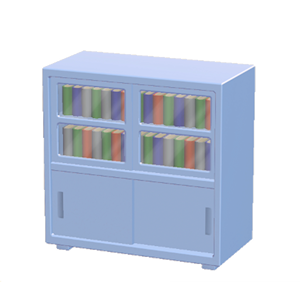 Cyan Office shelf