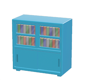 Blue Office shelf