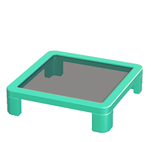 Aquamarine Office table