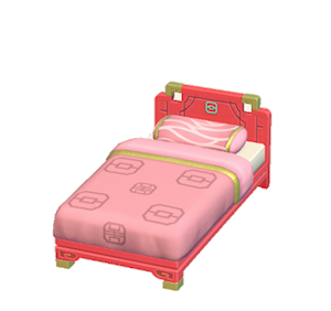 Pink Ornate bed