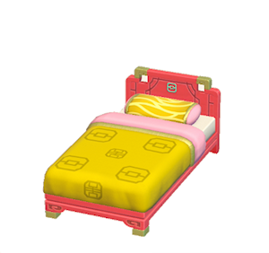 Yellow Ornate bed