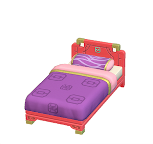 Purple Ornate bed